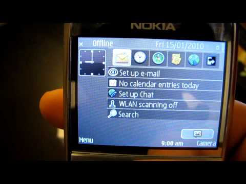 Nokia E72 White Edition review and menu    